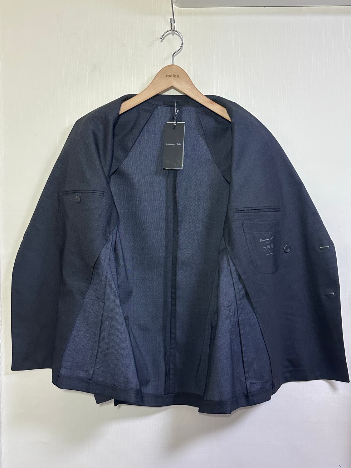 새상품 22SS) 마시모두띠 더블 블레이저 105/차콜그레이 상품이미지4