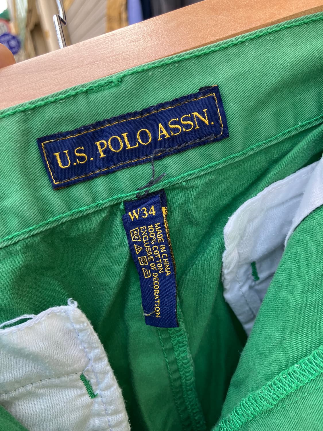 US Polo Assn 치노 팬츠 그린 34 상품이미지6