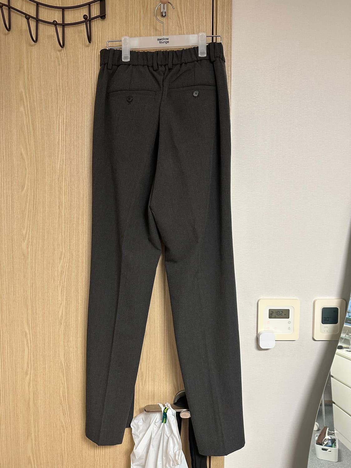 주앙옴므 투플리츠 슬랙스 차콜 s 상품이미지2