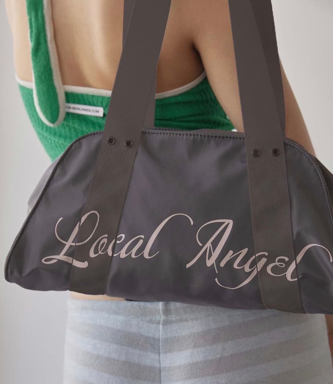 스컬프터 가방 Local Angel Gym Bag Gray 숄더백 Y2K 상품이미지2