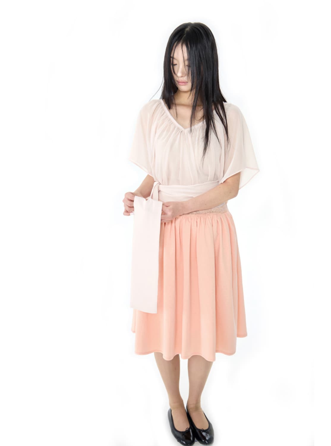 Babyrab 베이비랩 블라우스 VEIL BLOUSE IN NUDE 상품이미지3