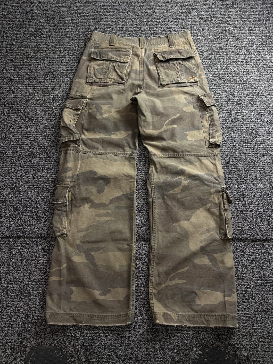 빈티지 Y2K 멀티 포켓 카모 플라쥬 카고 팬츠 3797 상품이미지5