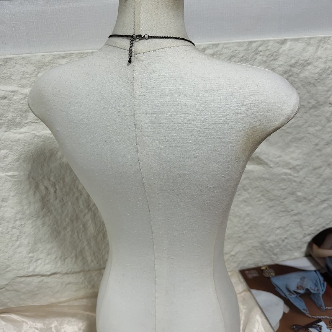 빈티지 백송석 오리엔탈 장미 태슬 목걸이 상품이미지3