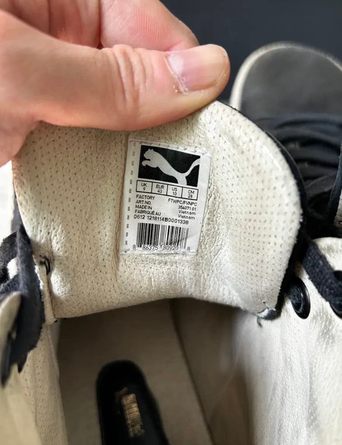 [43] 알렉산더 맥퀸X푸마 블랙 하이탑 스니커즈 상품이미지3