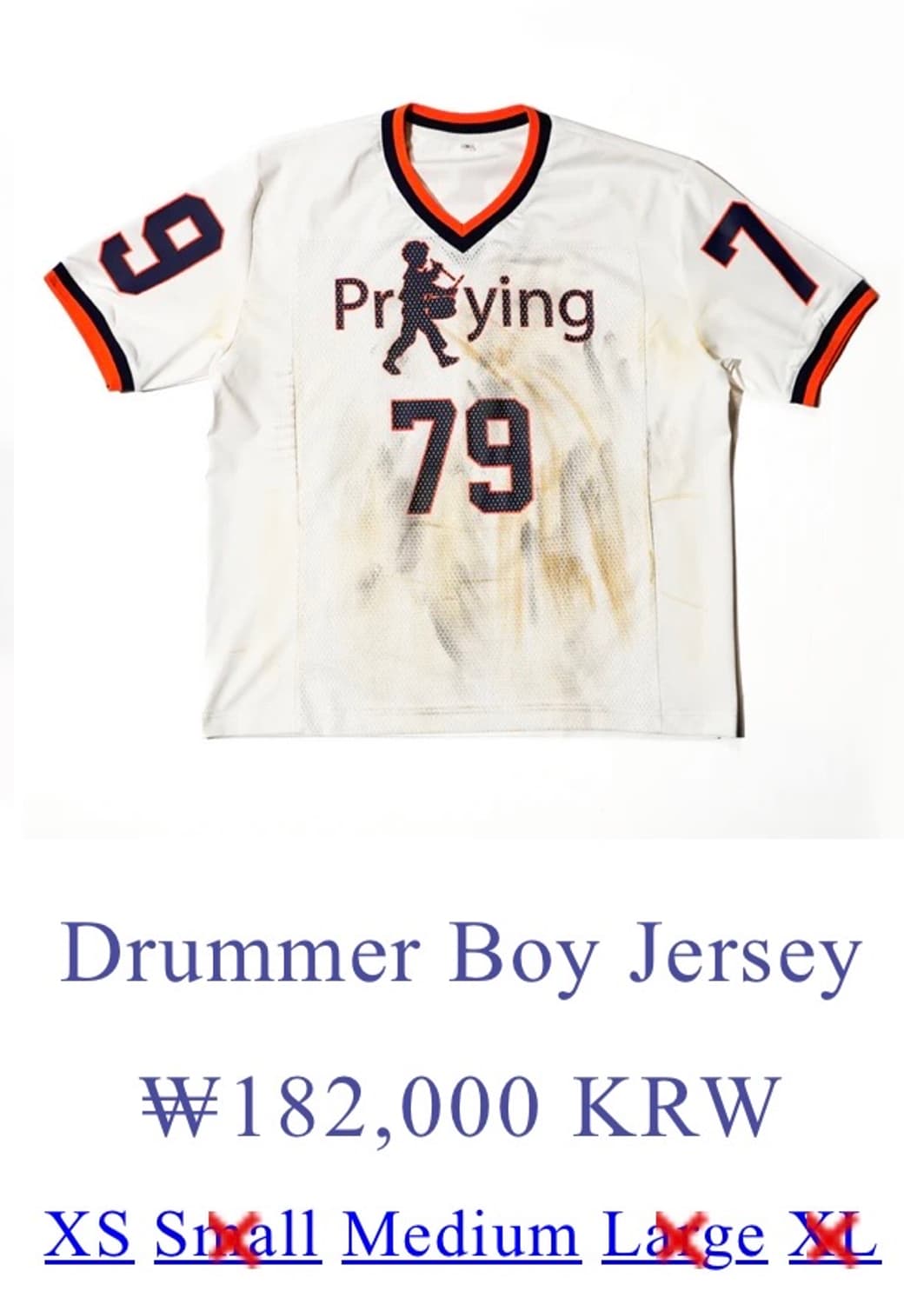 프레잉 Praying Drummer Boy Jersey 상품이미지2