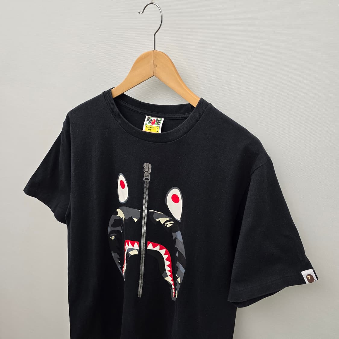 BAPE 베이프 샤크 반팔티 블랙 상품이미지3