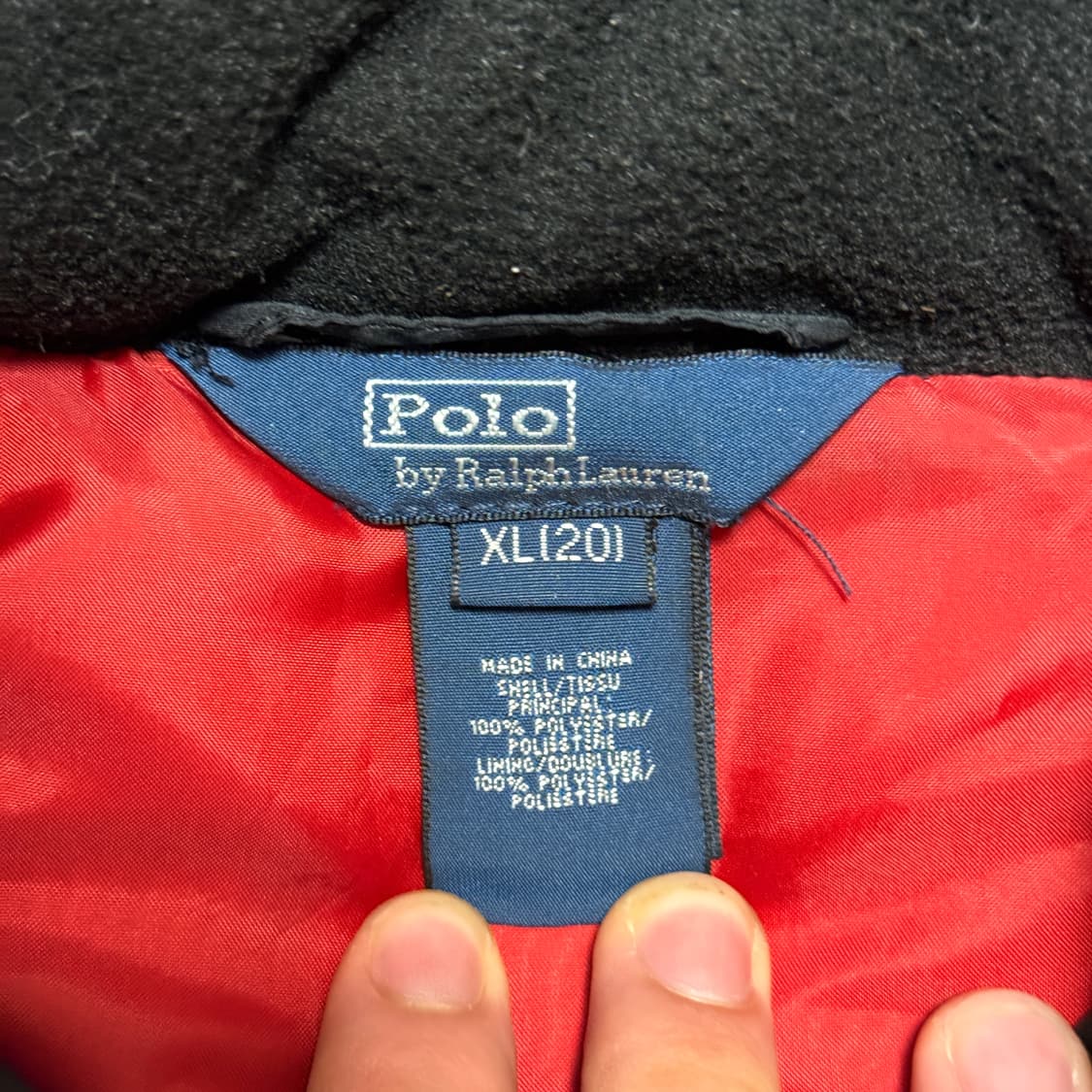 90s 폴로 랄프로렌 블랙 올드스쿨 푸퍼 패딩 m 상품이미지7