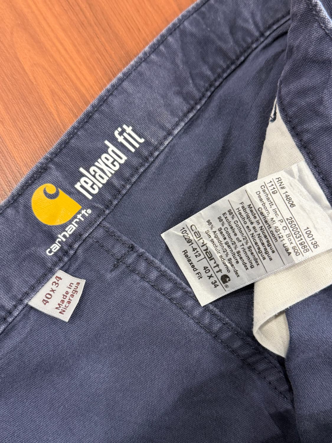 Carhartt 칼하트 페이딩 워크 팬츠 (41inch) 상품이미지10