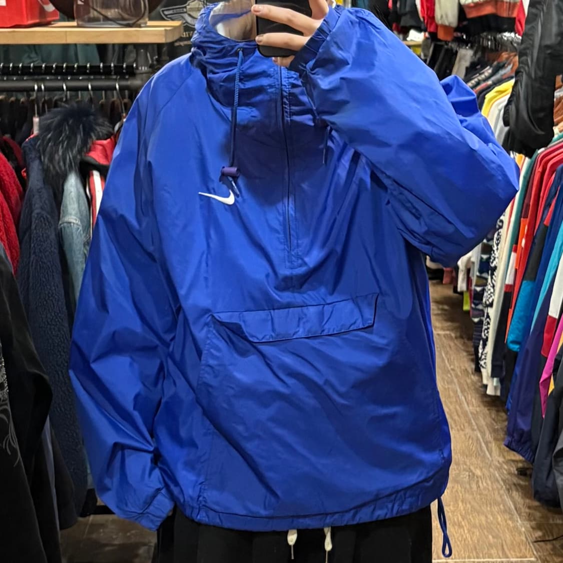 [HI] Nike 나이키 반집업 바람막이 블루 상품이미지1