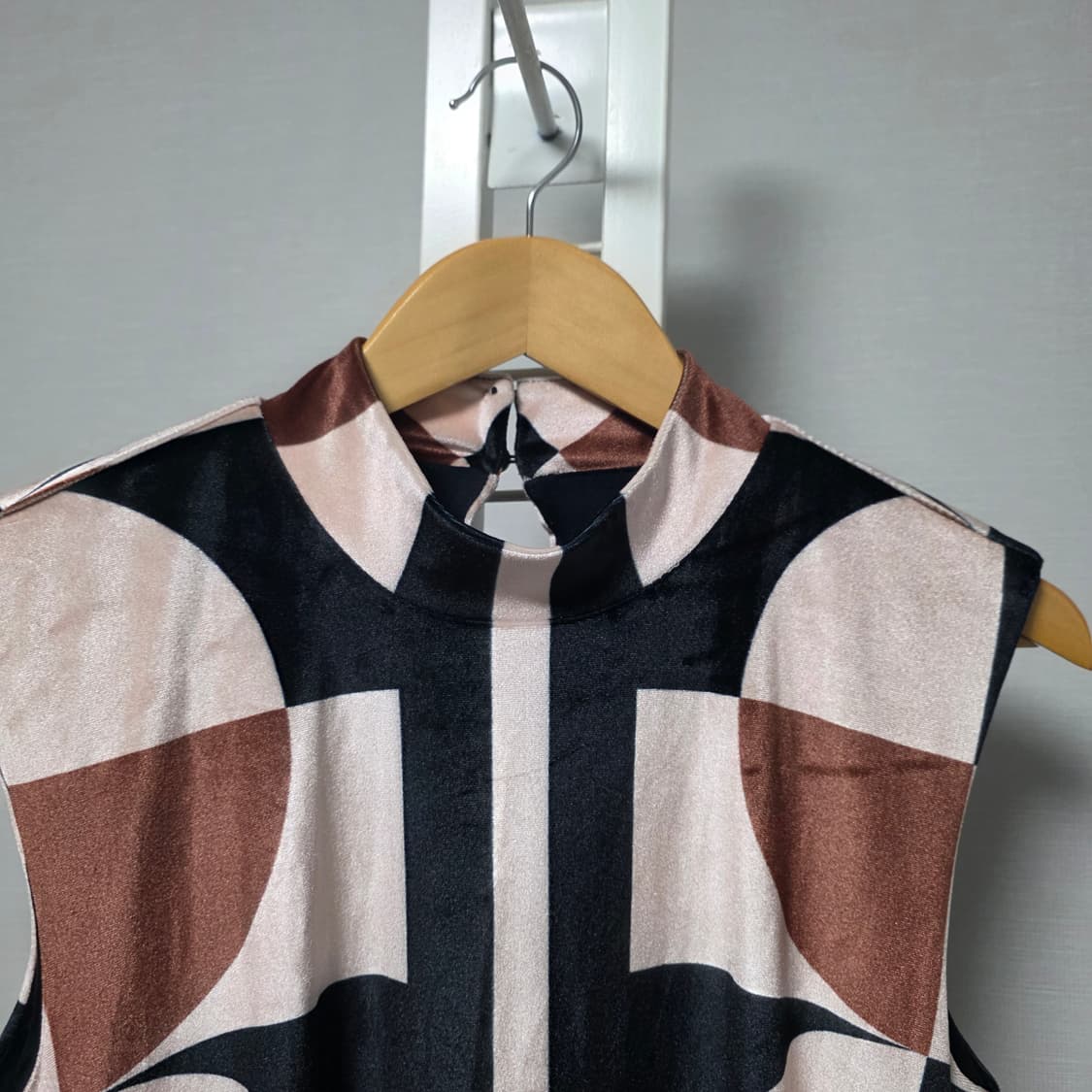 Anthropologie기하학 패턴 롱 슬리브리스 원피스 상품이미지4