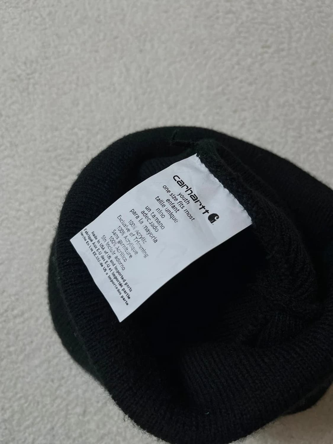 칼하트 로고 베이직 비니 Q1297 상품이미지3