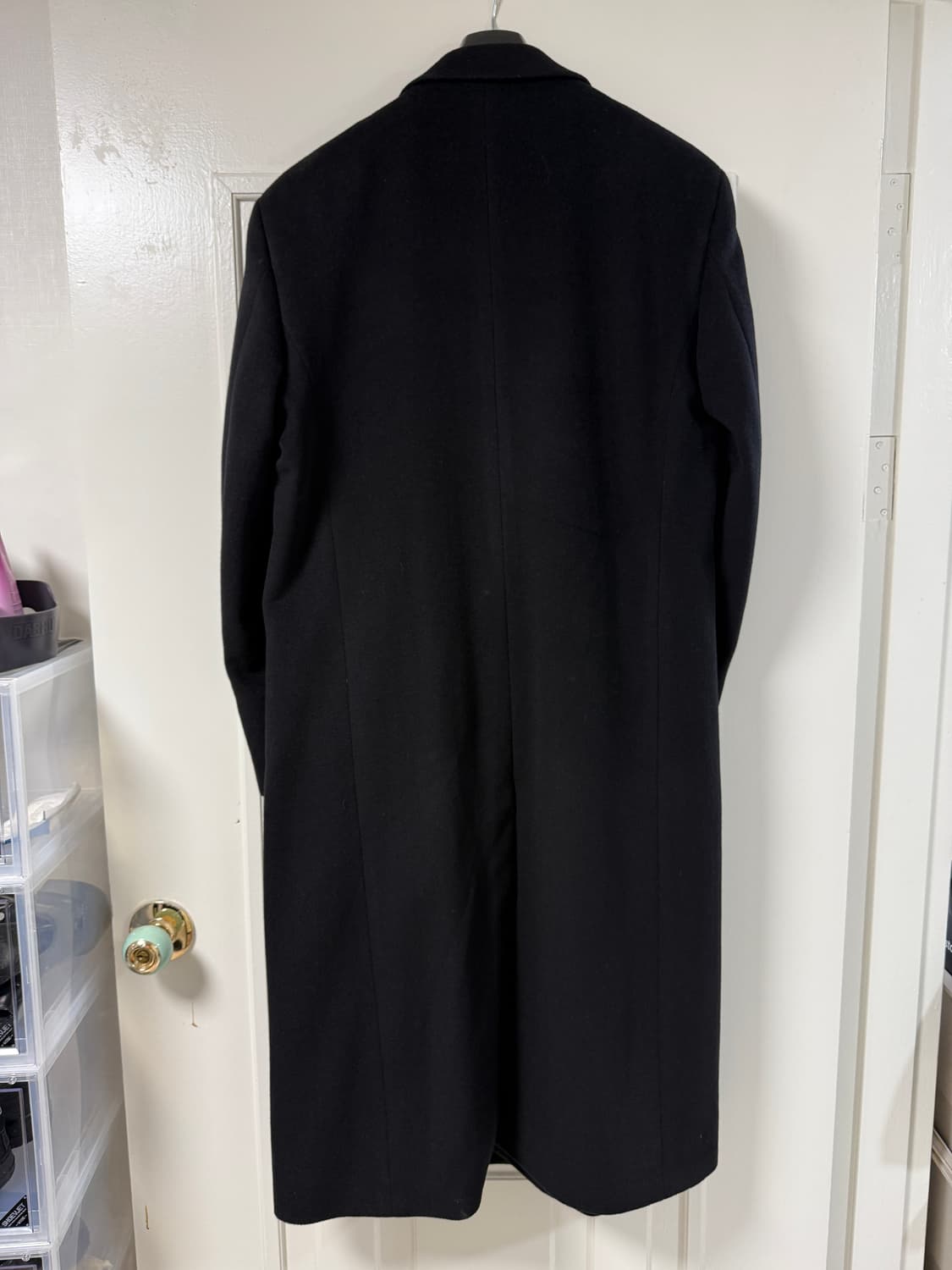 선플라워 블랙 더블코트 M 상품이미지3