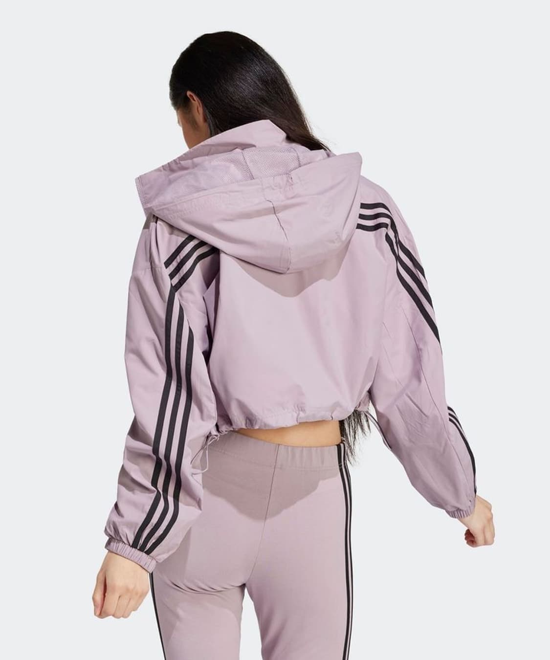 아디다스 여성 크롭 바람막이 라벤더 상품이미지6