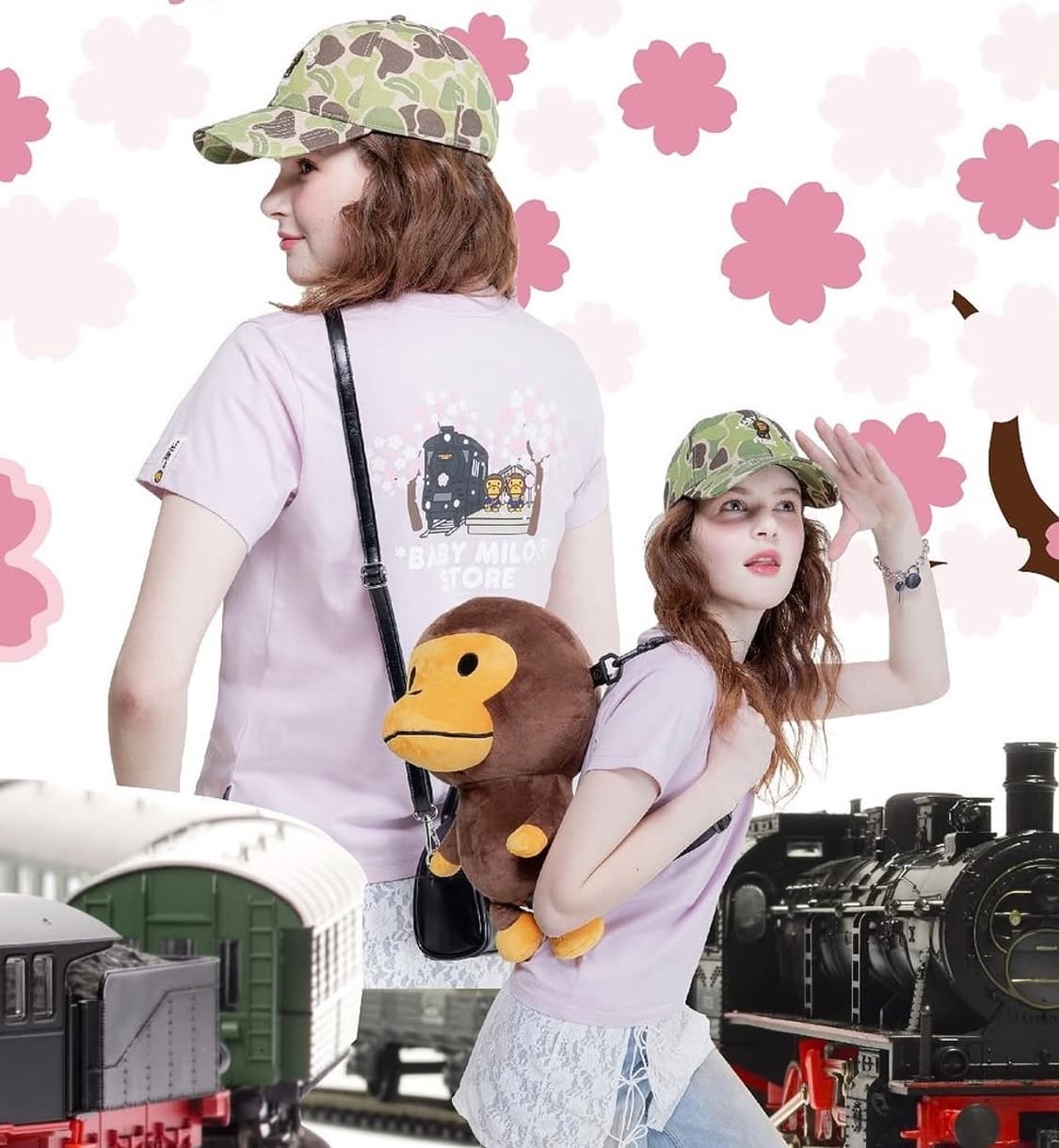 베이비마일로 벚꽃 마일로리사 반팔티 핑크 M 상품이미지3
