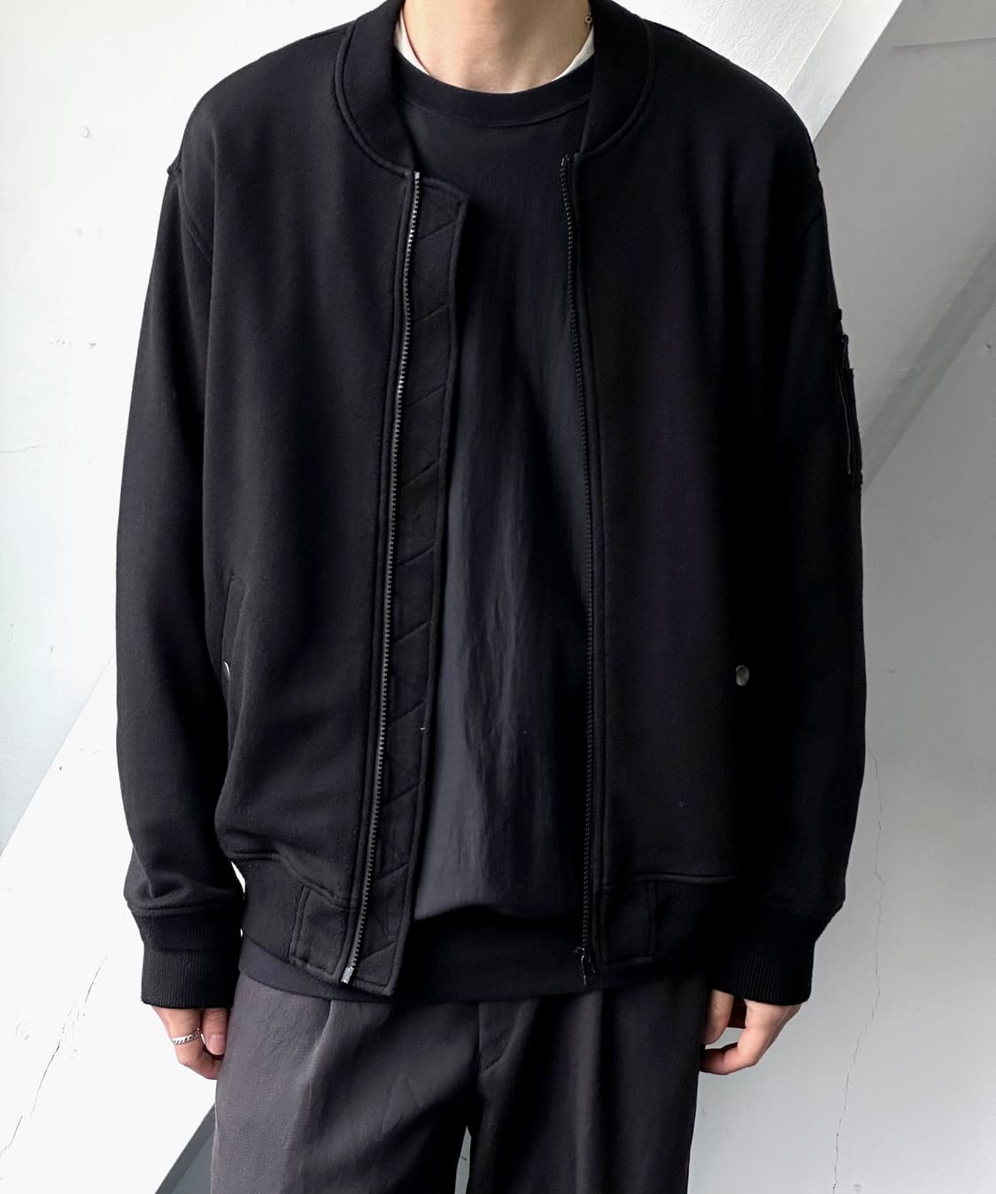 Mild cotton sweat MA-1 design jacket 상품이미지8