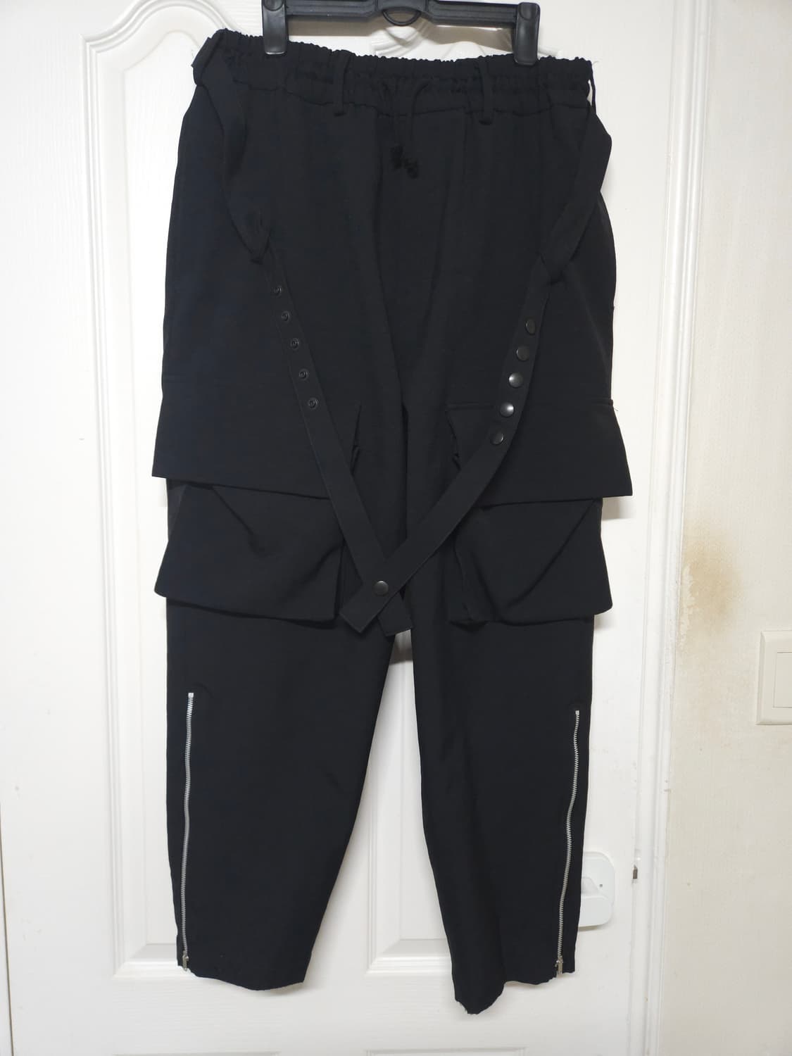 Yohji Yamamoto 요지 S'yte 카고 배기 사루엘 팬츠 블랙 상품이미지2