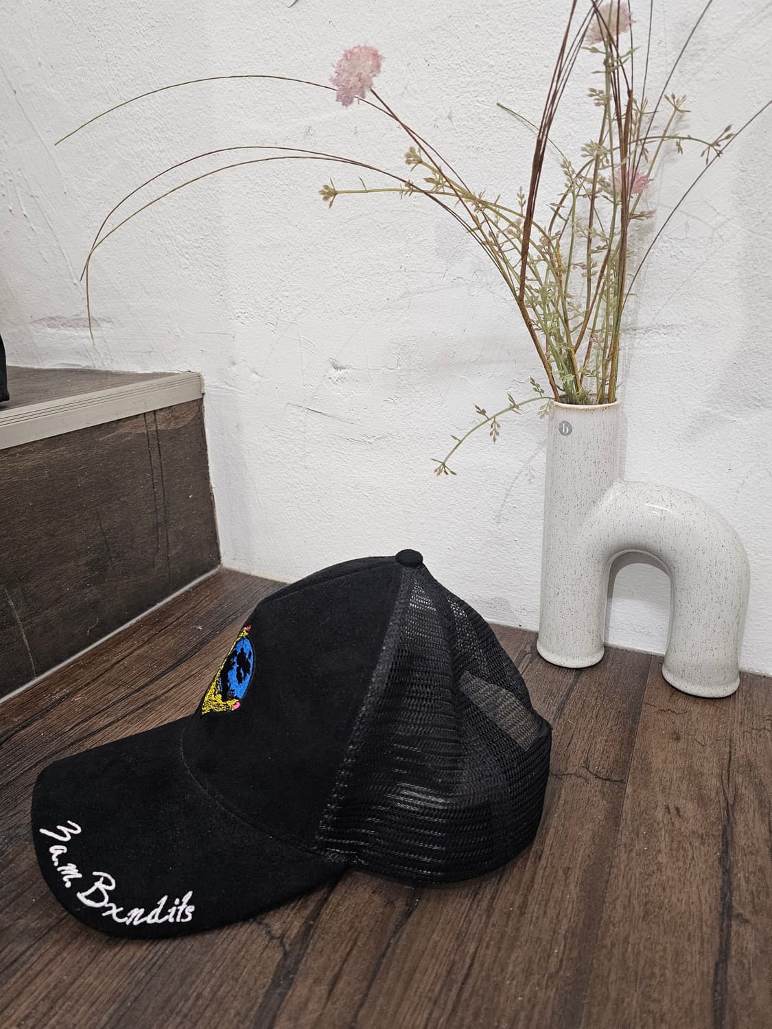 지구를 부탁해 자수 매쉬 볼캡 상품이미지2