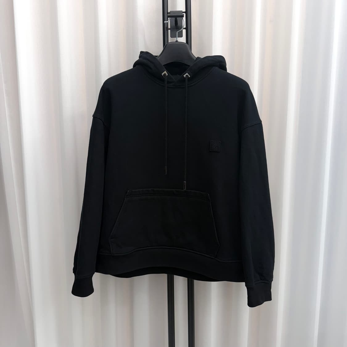 [50] 우영미 플라워 후드티 블랙 상품이미지2