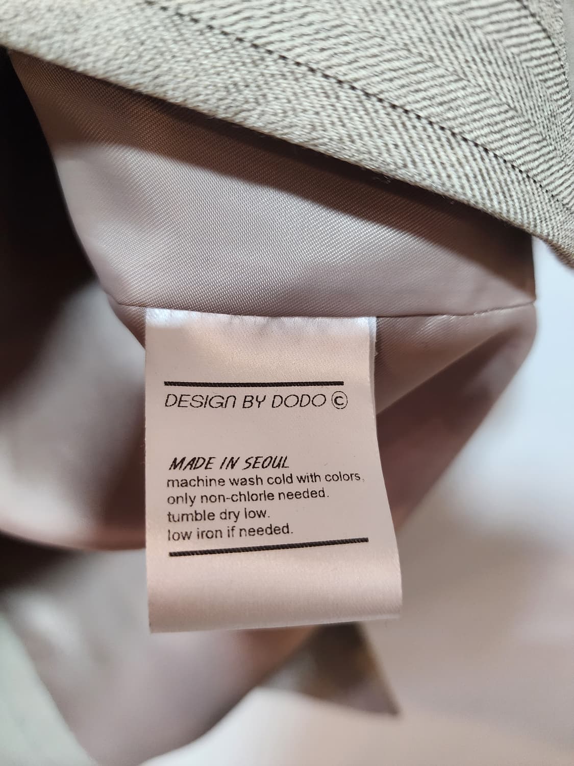 DODOQUEEN 베이지 스트라이프 자켓  상품이미지6