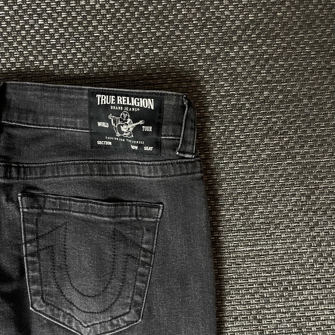 (36) 트루릴리젼 흑청 데님 팬츠 상품이미지5