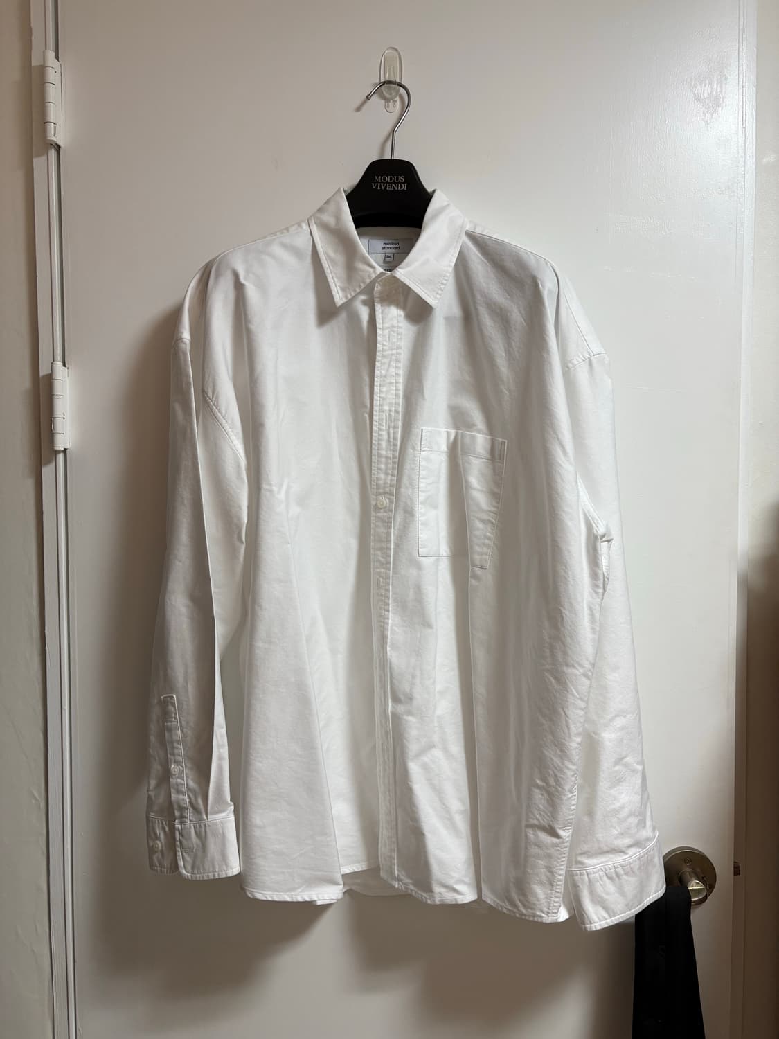 [2XL] 무신사 스탠다드 오버사이즈 옥스포드 셔츠 화이트 상품이미지1