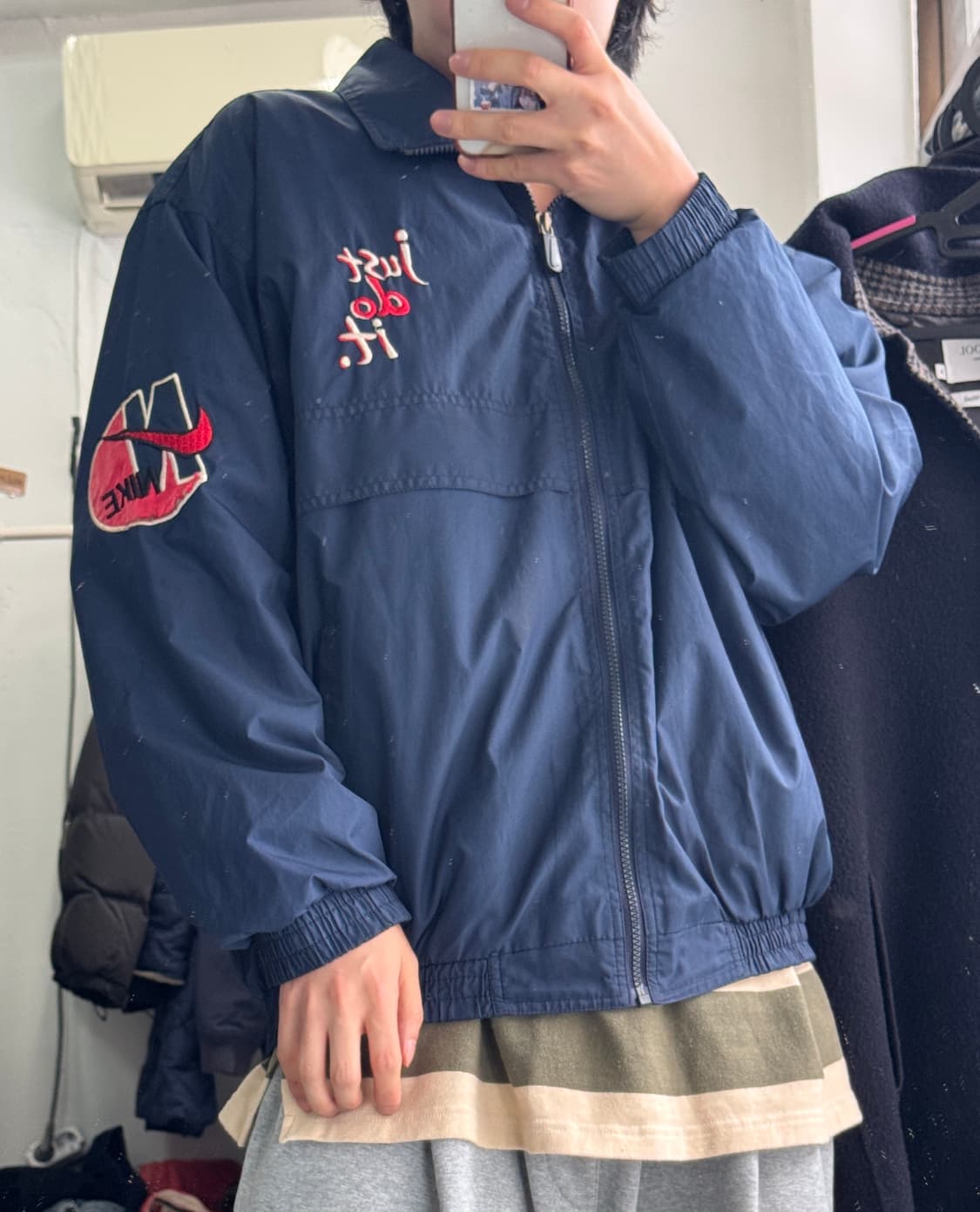 나이키 올드스쿨 90s 오버핏 바람막이 자켓 L 상품이미지2