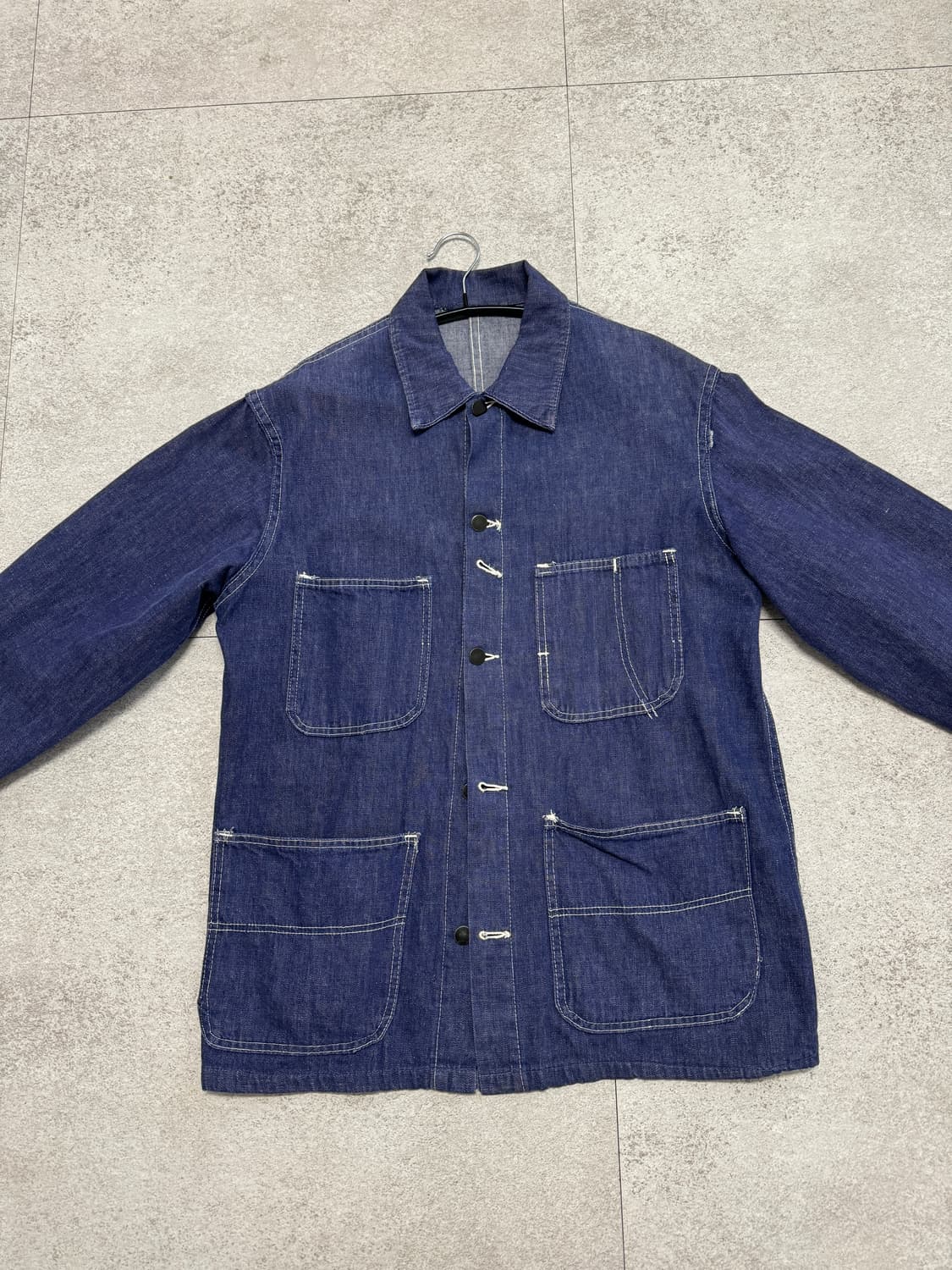 프렌치 빈티지 데님 워크 초어 자켓 상품이미지2