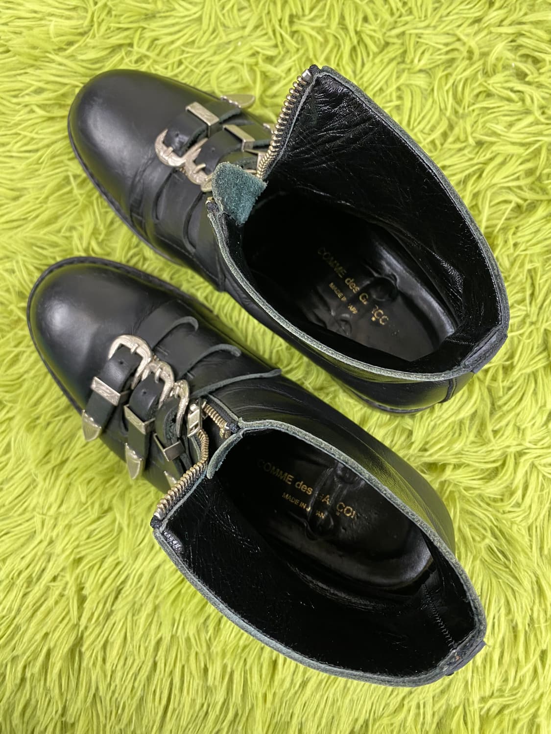 꼼 데 가르송 웨스턴 벨티드 레더 부츠 상품이미지10