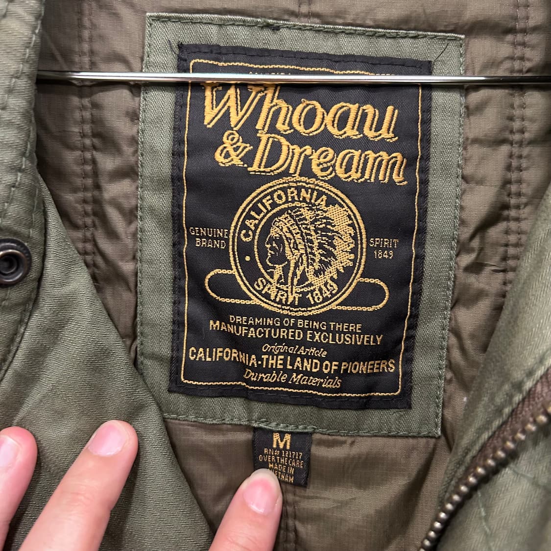 후아유 아메리칸 빈티지 누빔 야상 사파리자켓 상품이미지3