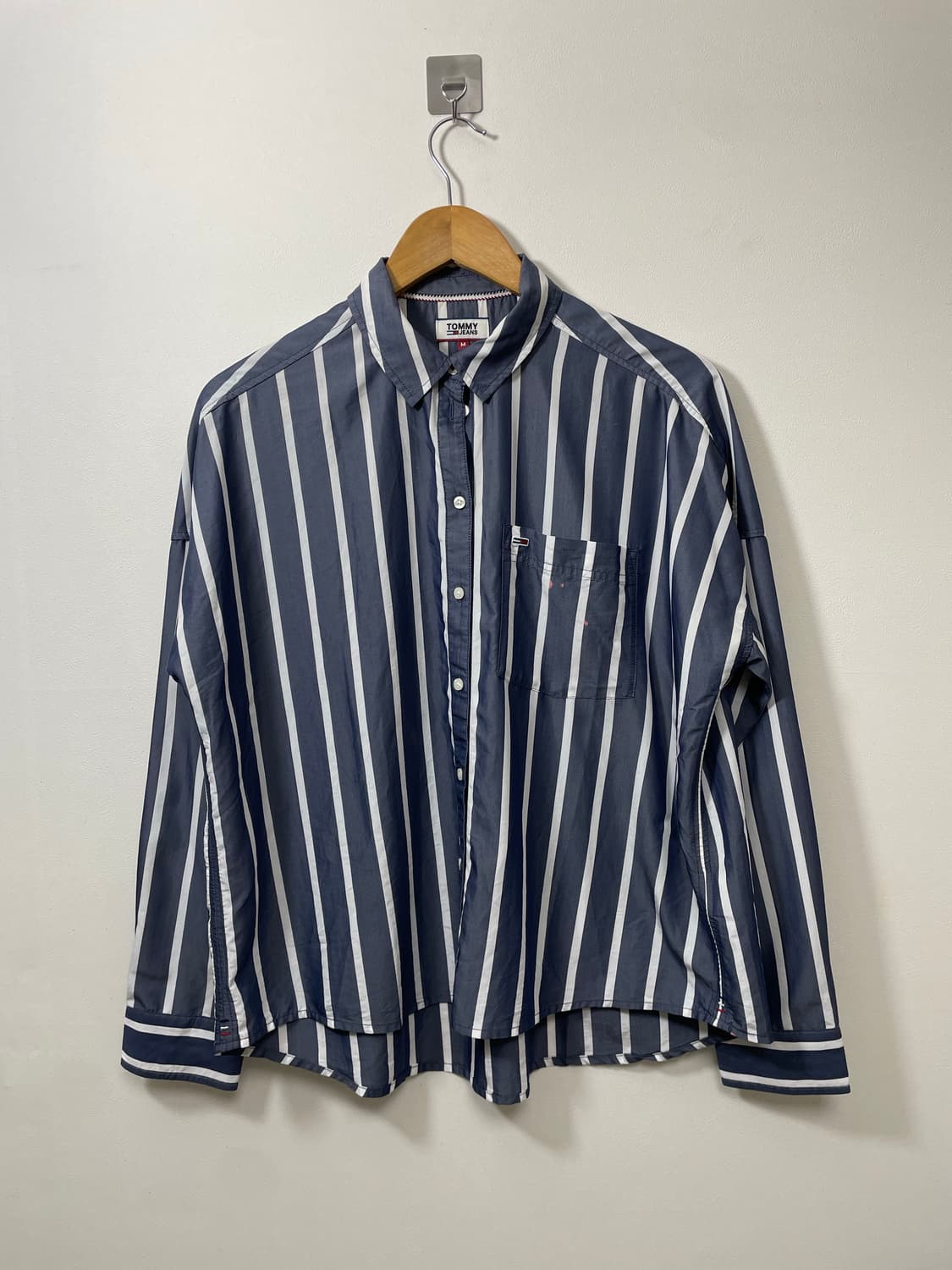 타미힐피거 스트라이프 셔츠 M - S63 상품이미지1