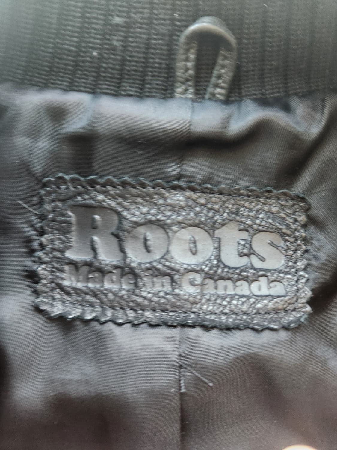 캐나다 빈티지 루츠(Roots) 크롭 가죽 자켓 95 상품이미지2