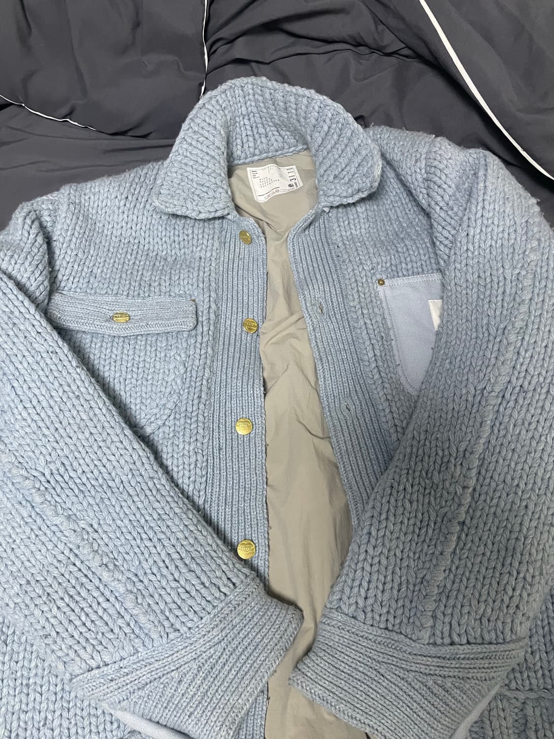 [2] 사카이 x 칼하트 니트 자켓 상품이미지3