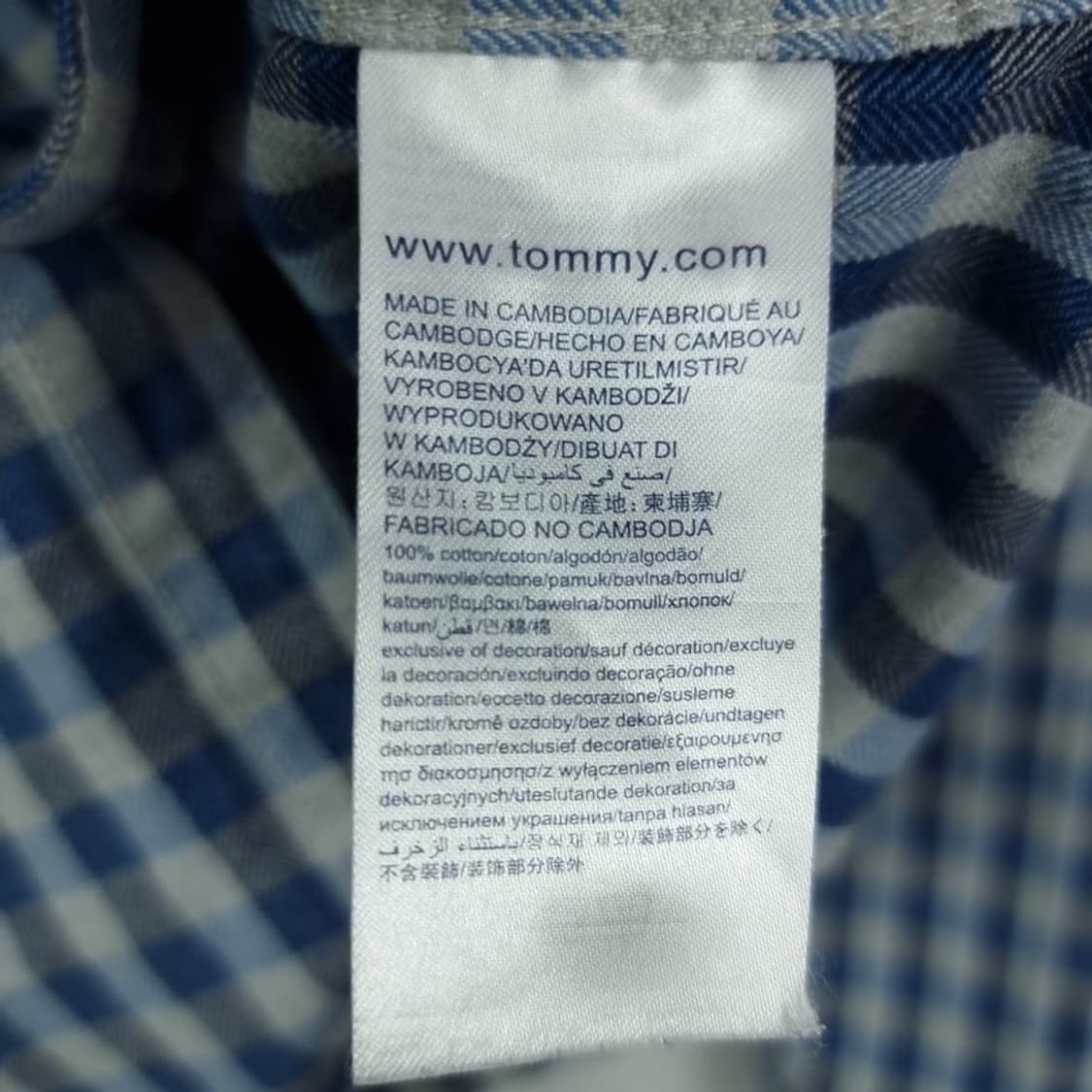 [타미힐피거] 로고 자수 체크 셔츠 M19773 상품이미지10