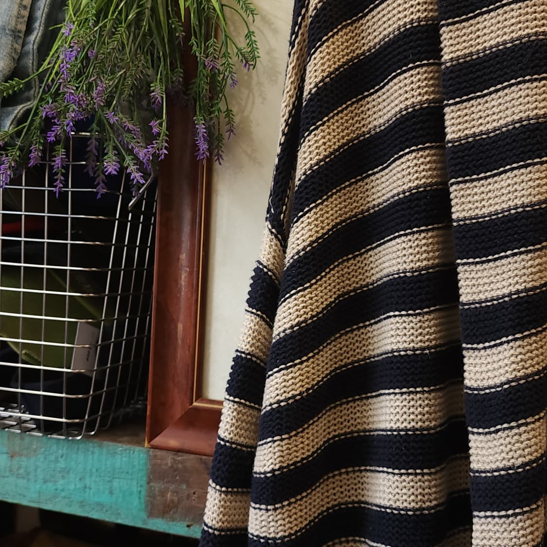 폴로 랄프로렌 가디건 웨스턴 스트라이프 나바호 오픈 롱 가디건 F 상품이미지5