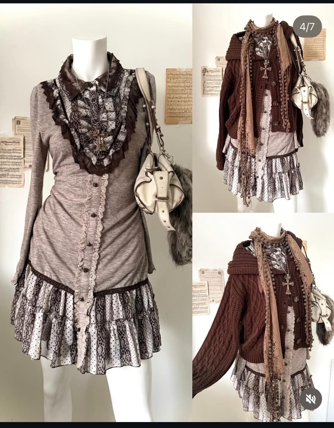 엑시즈팜 라떼갸루 대장 코디 와이즈걸 shop502 파우닝133 상품이미지1