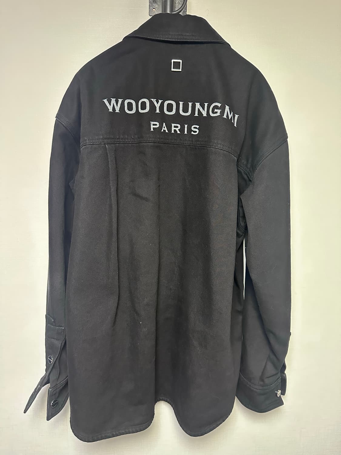 우영미 백로고 데님 셔츠 46 상품이미지1