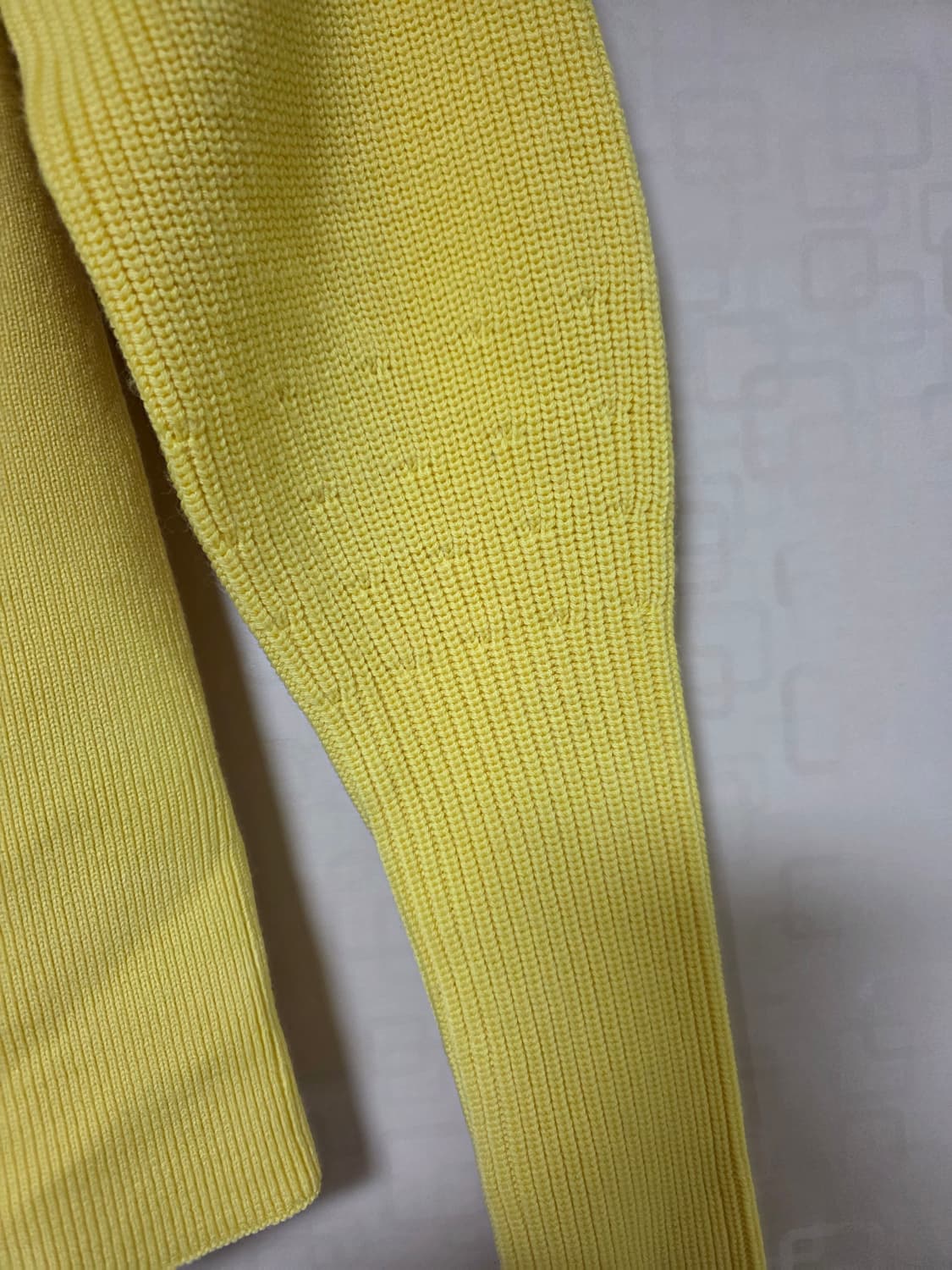 COS 옐로우 스퀘어넥 니트 XS (새상품) 상품이미지7