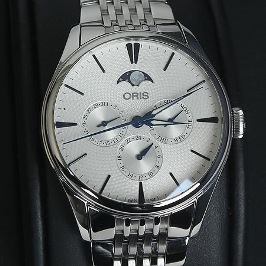 오리스시계 781 7729 4051 오리스 아뜰리에 문페이즈 블루핸즈 자 상품이미지1