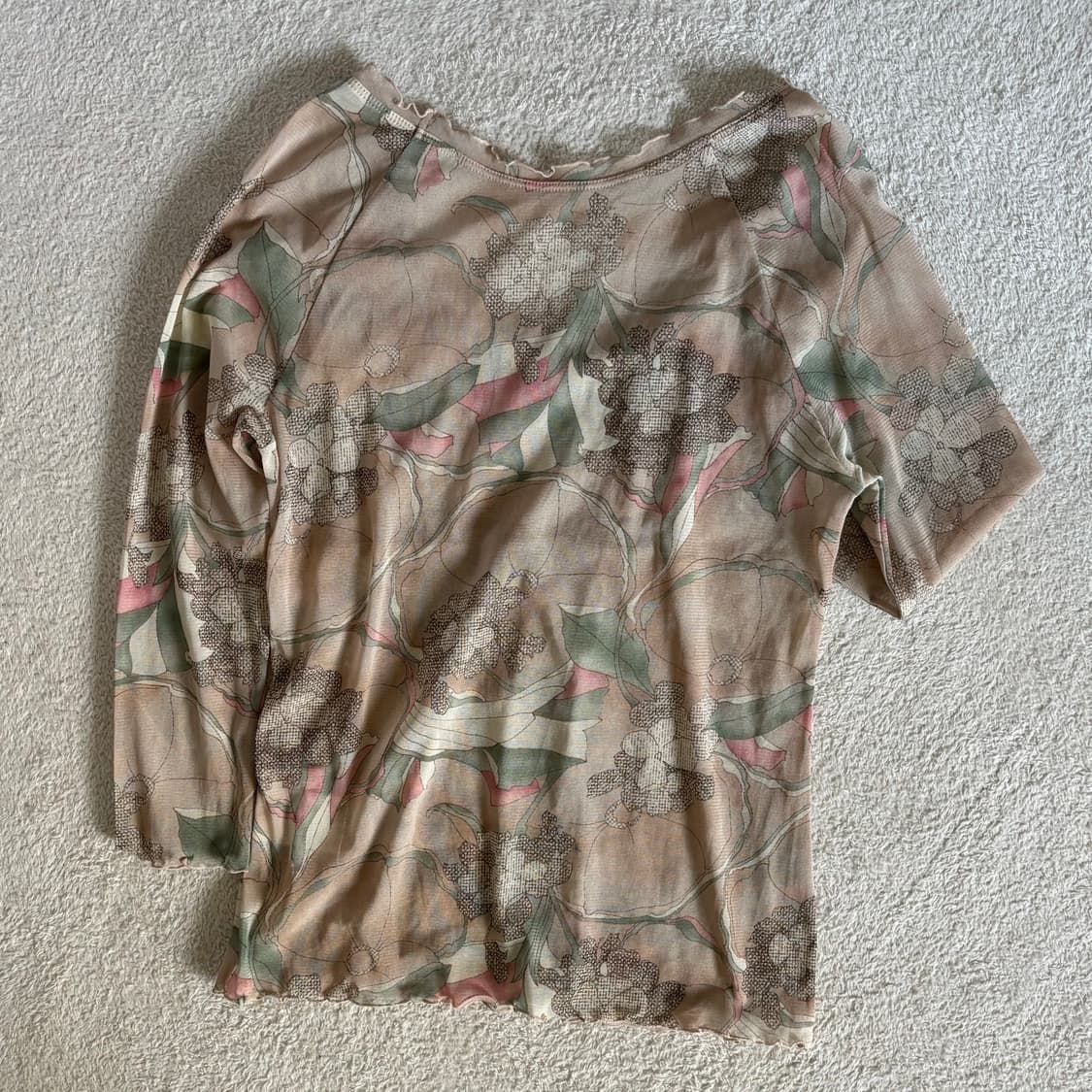 일본빈티지 ketty 희귀 모리걸 페어리 시스루 탑 상품이미지5