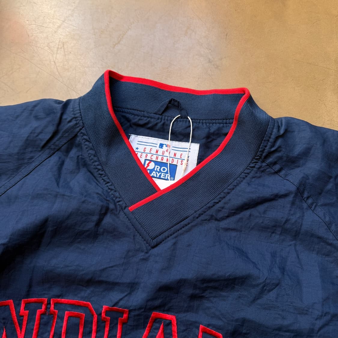 90S 프로 플레이어 클리브랜드 인디언스 스포츠 풀오버 윈드브레이커 상품이미지4