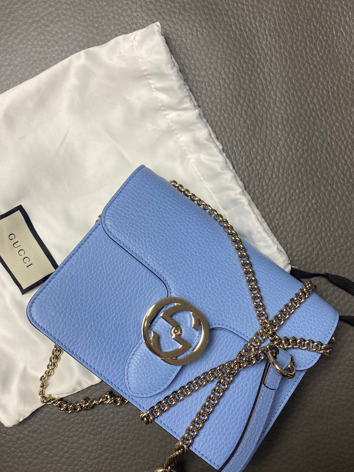 구찌 인터로킹 코랄블루 스몰 상품이미지1