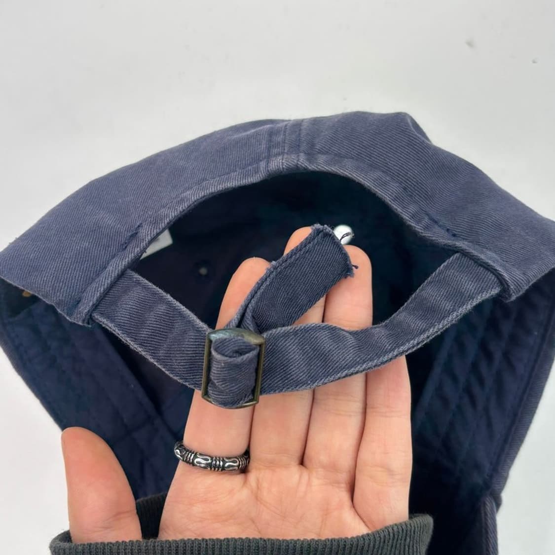 LEE 스몰 트위치 로고 커브 볼캡 네이비 상품이미지4