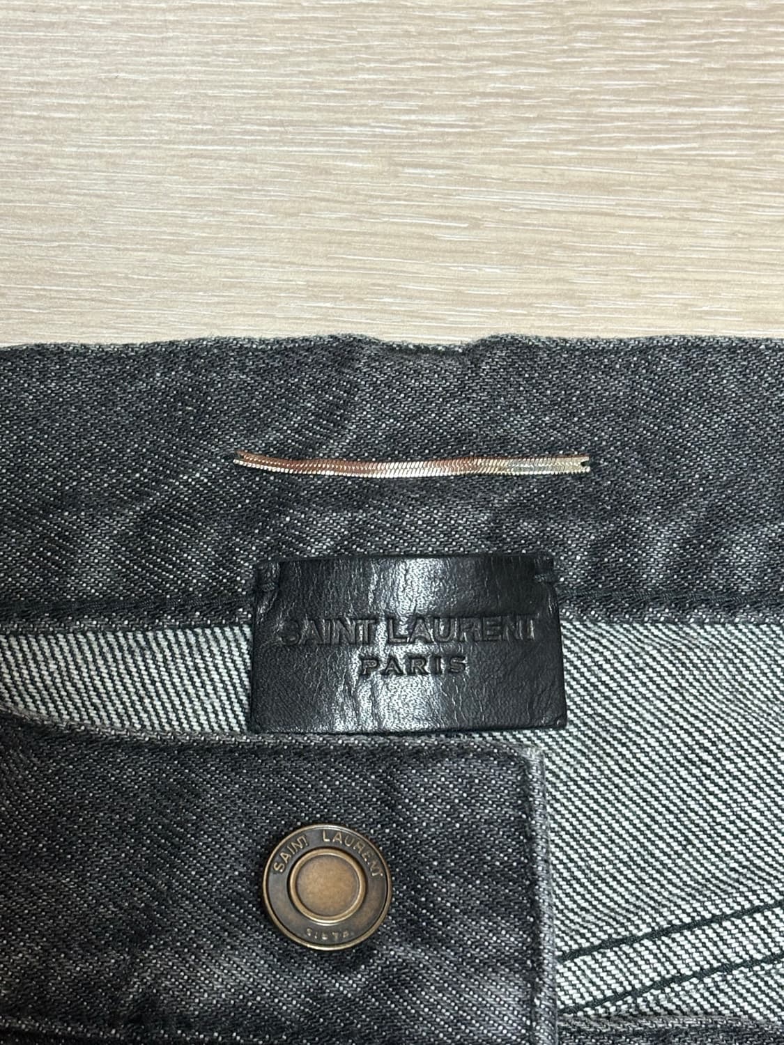 (32) 18ss 생로랑 블랙 디스 데님 팬츠 진 상품이미지5