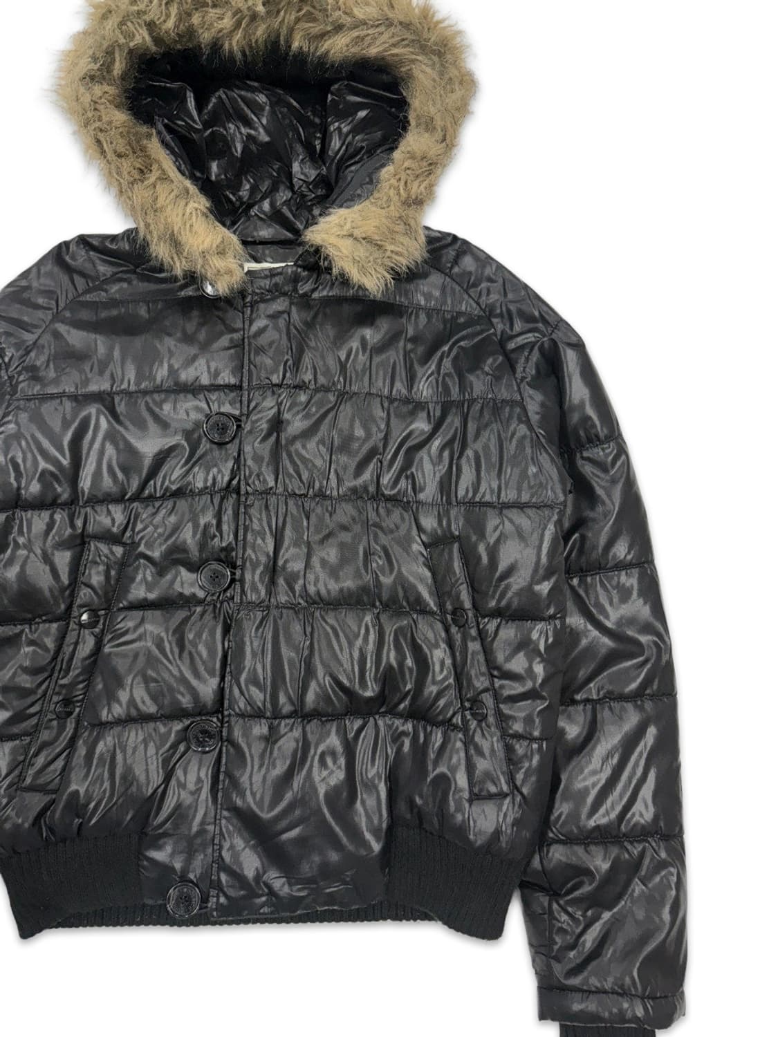 빈티지 Woolrich 블랙 퍼 패딩 상품이미지3