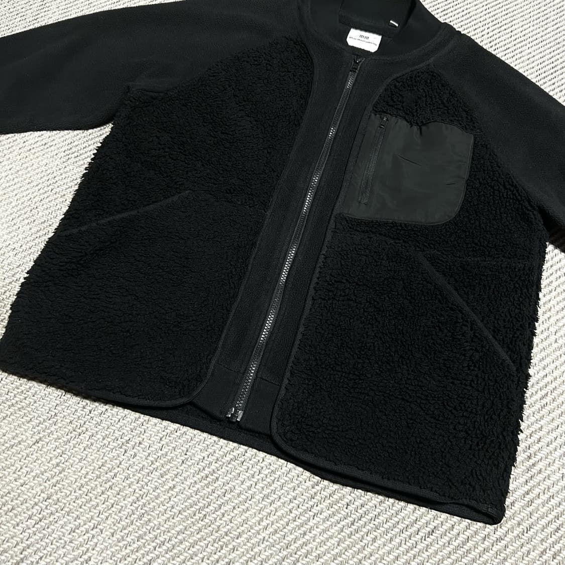 [M] Uniqlo 유니클로 화이트 마운티니어링 후리스 집업 자켓 상품이미지4