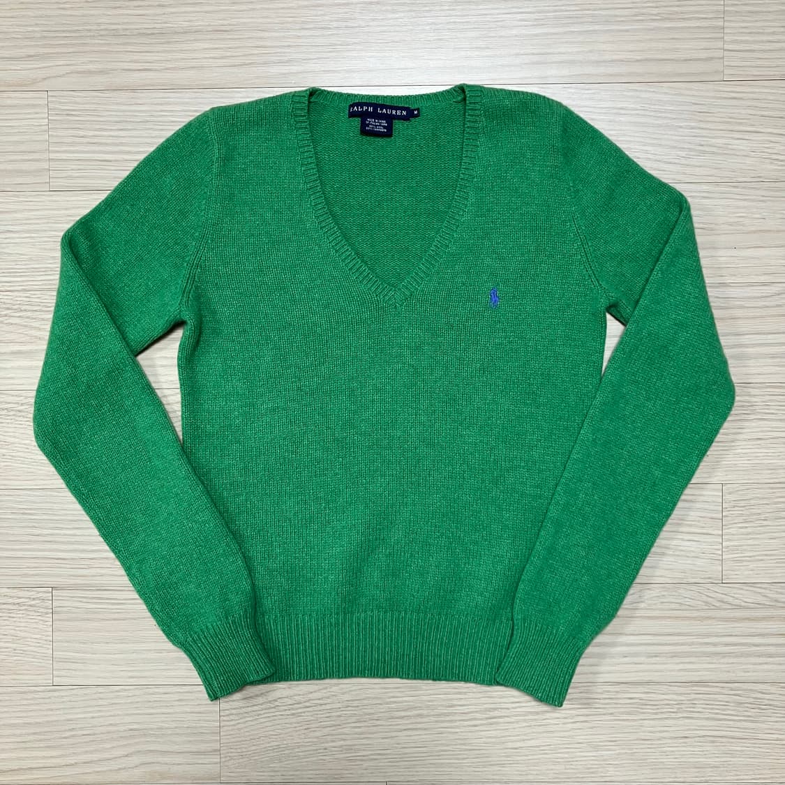 폴로 랄프로렌 울캐시미어 니트 그린 상품이미지2