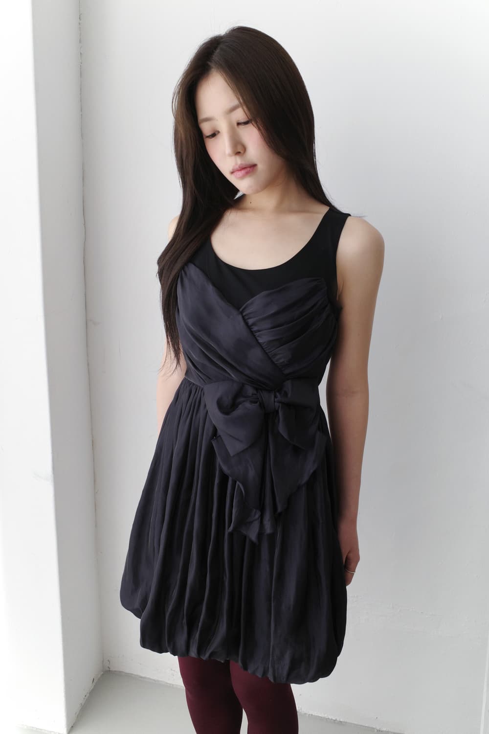 ribbon shirring dress 상품이미지6