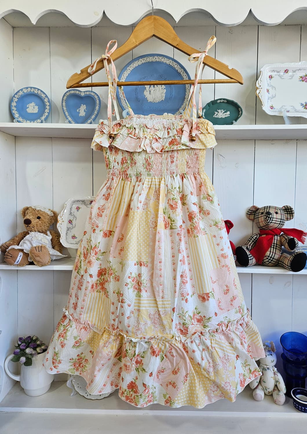 리즈리사(LIZ LISA) 플라워 패치워크 러블리 원피스 상품이미지1