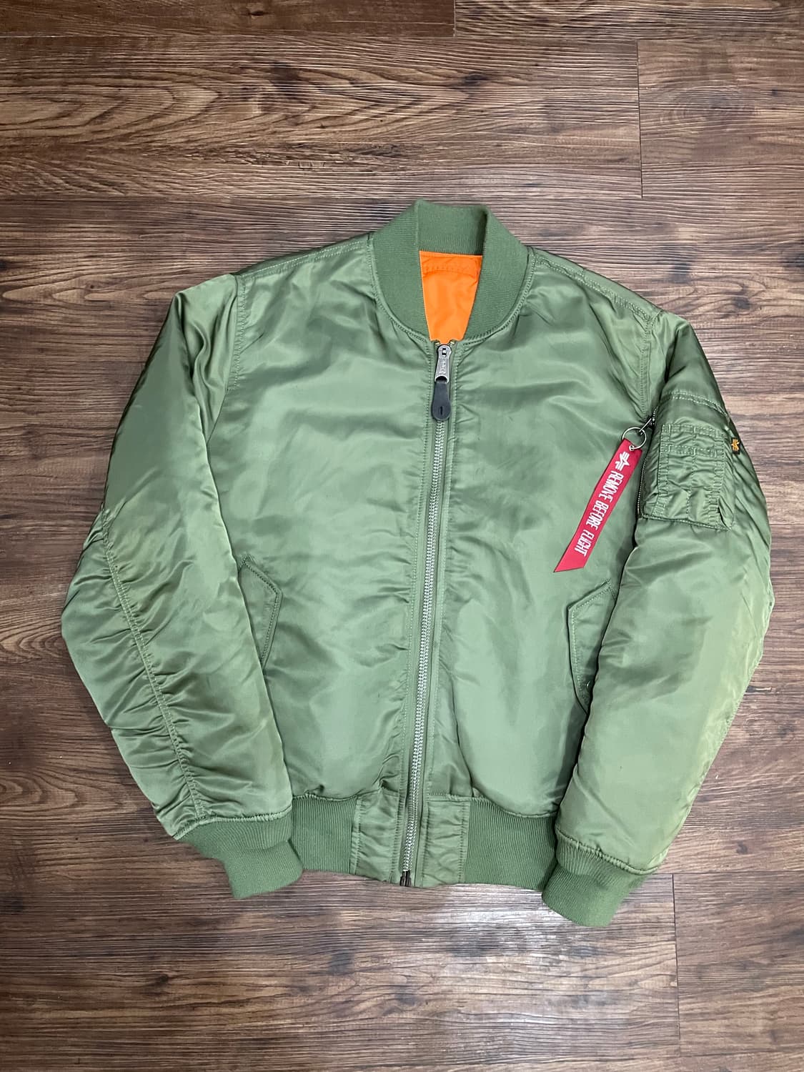 알파인더스트리 ma-1 마원 항공점퍼 세이지 상품이미지1