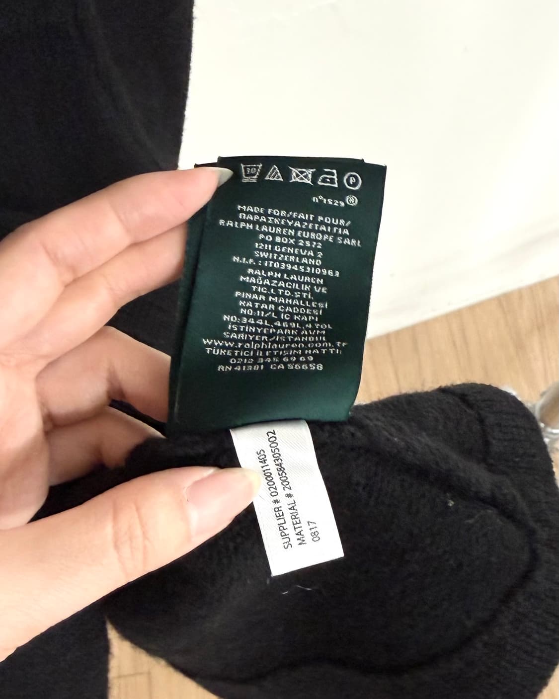 랄프로렌 블랙 울 케이프 버튼업 코트 상품이미지10